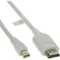 InLine Mini DisplayPort zu HDMI Konverter Kabel - Adapterkabel - Mini DisplayPort (M) - HDMI Typ A (M) - Weiss - 3 m (17173I) von InLine