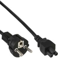 InLine Netzkabel Schuko/Stecker - 3pol/Buchse 1,8 m schwarz (16656X) von InLine