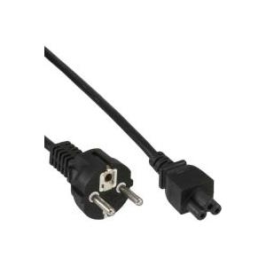 InLine Netzkabel Schuko/Stecker - 3pol/Buchse 2,0 m schwarz (16656) von InLine