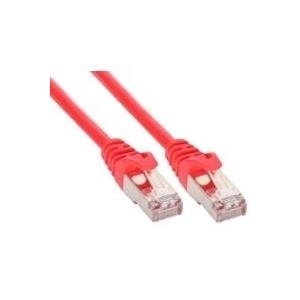 InLine - Patch-Kabel - RJ-45 (M) zu RJ-45 (M) - 50,0m - SFTP - CAT 5e - geformt - Rot (72555R) von InLine