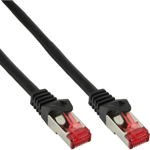 InLine Patchkabel - S/FTP (PiMf) - Cat.6 - 250MHz - PVC - Kupfer - schwarz - 0,3m von InLine