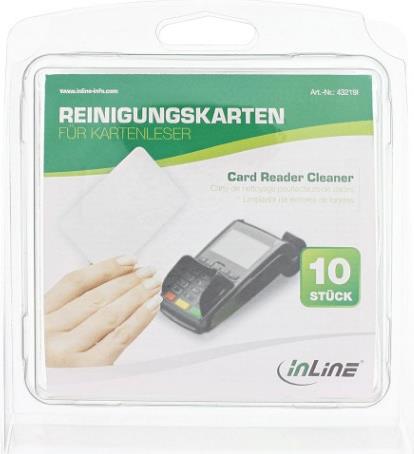 InLine - Reinigungskarten (Packung mit 10) (43219I) von InLine