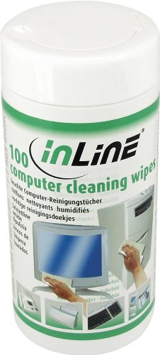 InLine Reinigungstücher, feuchte Computerreinigungstücher, 100 Stück von InLine