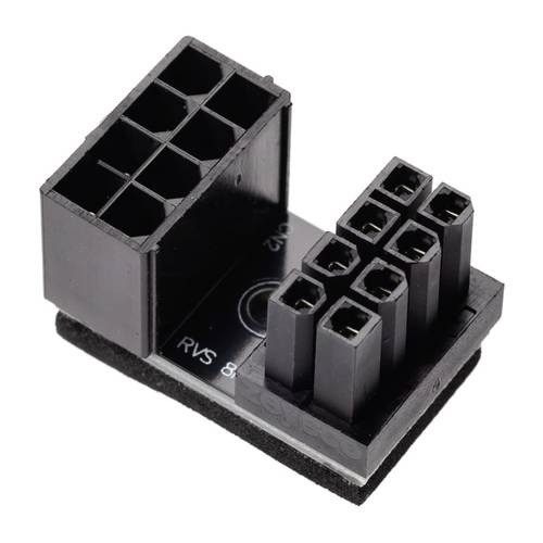 InLine Strom Adapter [1x ATX-Stecker 8pol. (4+4) - 1x ATX-Buchse 8pol. (4+4)] Schwarz von InLine