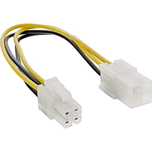 InLine Stromverlängerung intern, P4 4pol Stecker / Buchse, Netzteil zu Mainboard, 0,2m InLine Stromverlängerung intern, P4 4pol Stecker / Buchse, Netzteil zu Mainboard, 0,2m von InLine