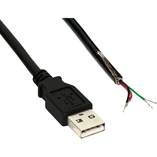InLine USB 2.0 Kabel - A an offenes Ende - schwarz - 2m - Bulk InLine USB 2.0 Kabel - A an offenes Ende - schwarz - 2m - Bulk von InLine