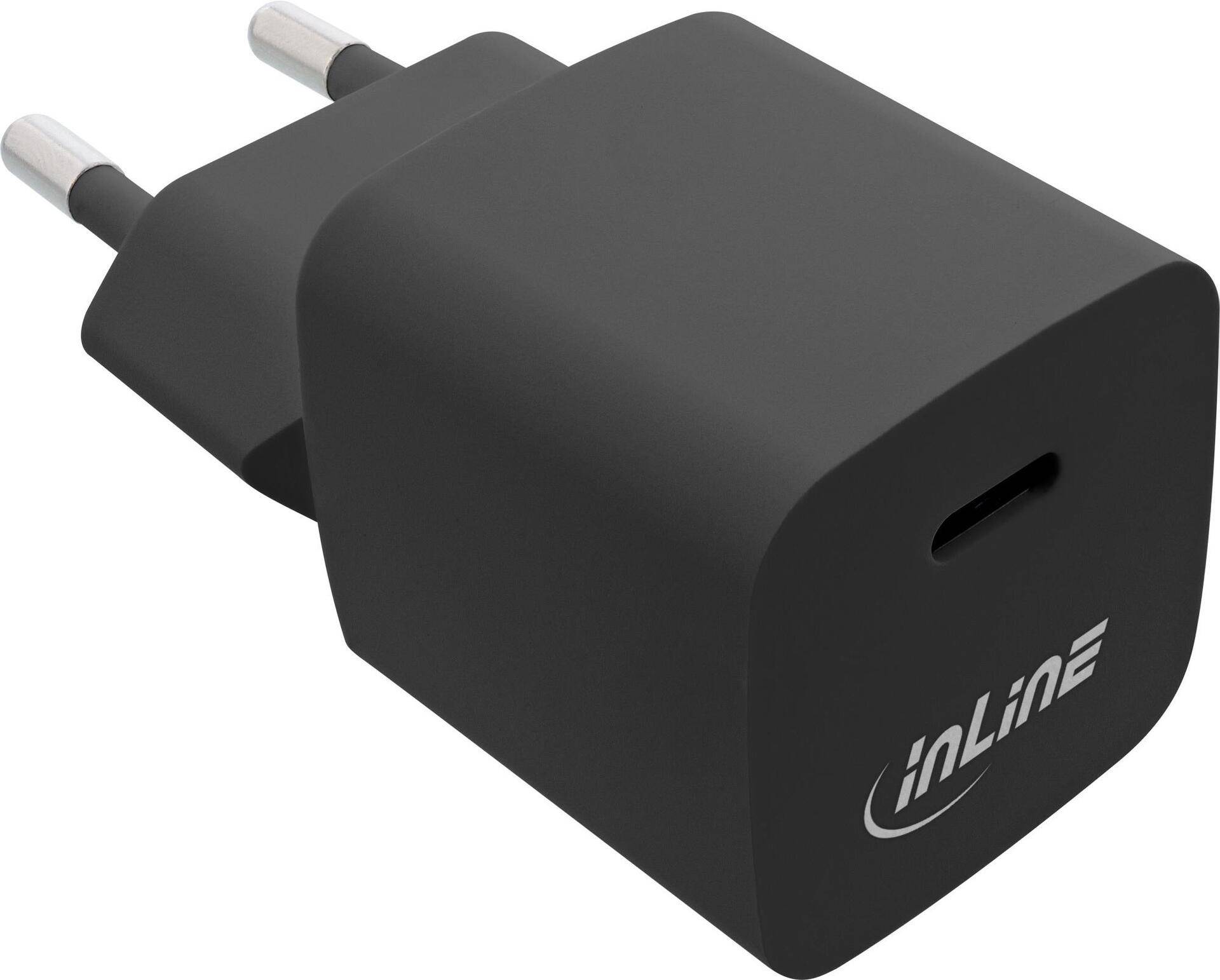 InLine USB Netzteil Ladegerät Single USB-C - 33W - schwarz (31501B) von InLine