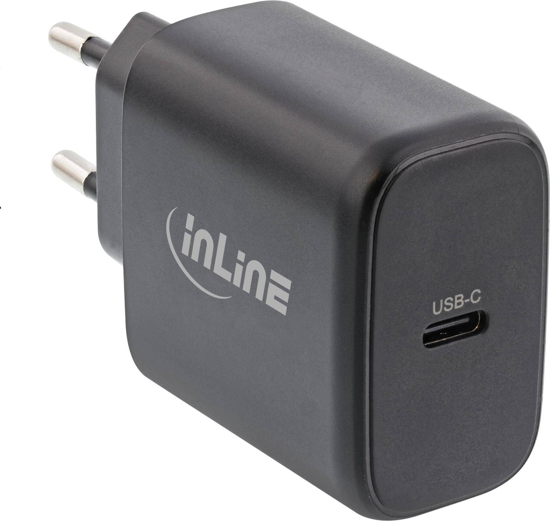 InLine USB PD Netzteil - GaN Ladegerät - Single USB-C - Power Delivery - 65W (31506D) von InLine