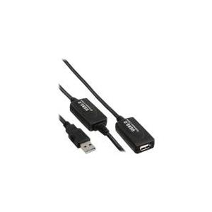 InLine - USB-Verlängerungskabel - USB Typ A, 4-polig (M) - USB Typ A, 4-polig (W) - 15,0m (USB/USB2.0) - aktives Kabel (Signalregenerierung) (34612I) von InLine