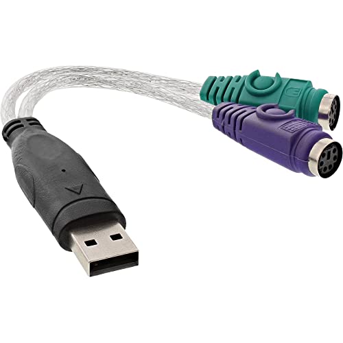 InLine USB zu PS/2 Konverter, USB Stecker an 2x PS/2 Buchse von InLine