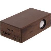 InLine woodbrick - Lautsprecher - tragbar - kabellos - Bluetooth - 3 Watt - Nußbaum (55381H) von InLine