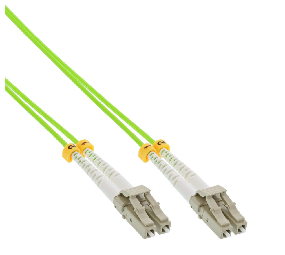 LWL Duplex Kabel LC/LC, 50/125µm, 1m, OM5, halogenfrei von InLine