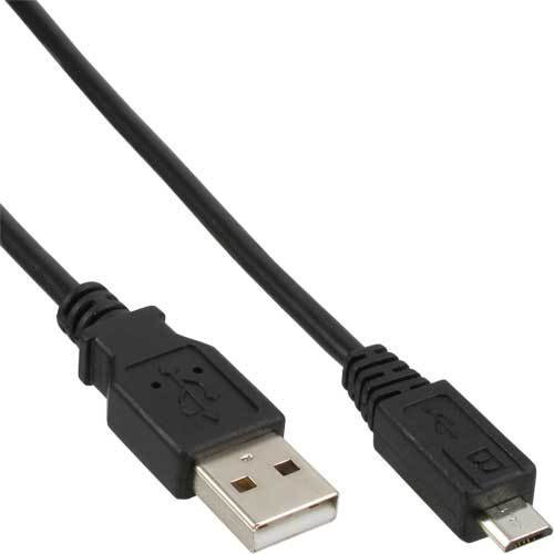 Micro-USB 2.0 Kabel, USB-A Stecker an Micro-B Stecker, 1,5m (10 x Micro-USB) von InLine