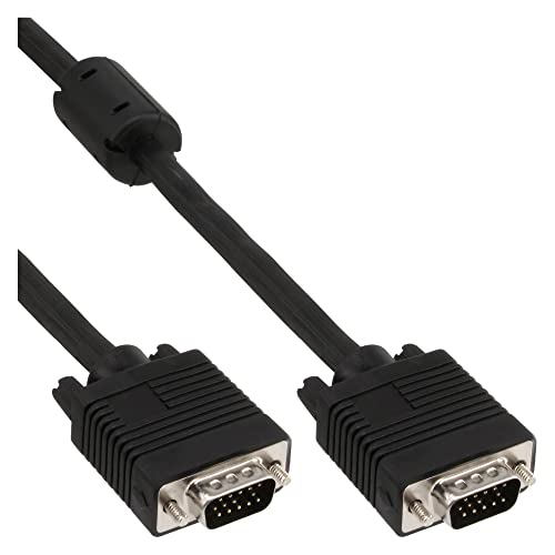 S-VGA Kabel, InLine®, 15pol HD St/St, schwarz, 0,5m von InLine