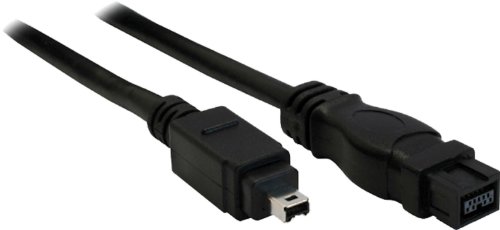 Unbekannt Inline FireWire Kabel 4pol / 9pol Stecker/Stecker 1m schwarz von InLine