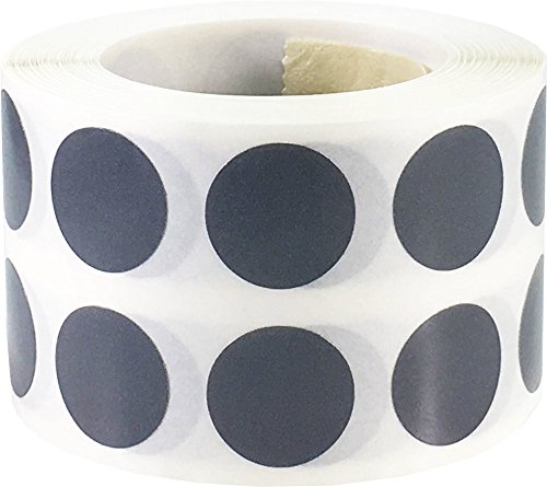 Stahl Kreis Aufkleber, 13 mm 1/2 Zoll Punkt Etiketten 1000 Packung Stahl Kreis Aufkleber, 13 mm 1/2 Zoll Punkt Etiketten 1000 Packung von InStockLabels.com