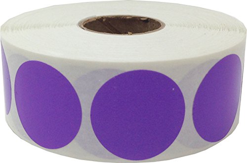 Violette Kreis Aufkleber, 25 mm 1 Zoll Punkt Etiketten 500 Packung Violette Kreis Aufkleber, 25 mm 1 Zoll Punkt Etiketten 500 Packung von InStockLabels.com