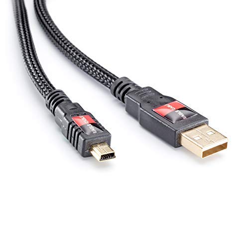 Eagle Cable by INAKUSTIK – 10060008 – Deluxe USB-Kabel (A-B)|Datenübertragungen mit 480 Mbit/s | 0,8m in Schwarz | Hochdichte Abschirmung | High Speed USB 2.0| moderner Geflechtschirm von Inakustik