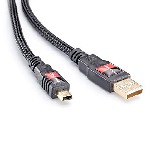 Eagle Cable by INAKUSTIK – 10060032 – Deluxe USB-Kabel (A-B)|Datenübertragungen mit 480 Mbit/s | 3,2m in Schwarz | Hochdichte Abschirmung | High Speed USB 2.0| moderner Geflechtschirm von Inakustik