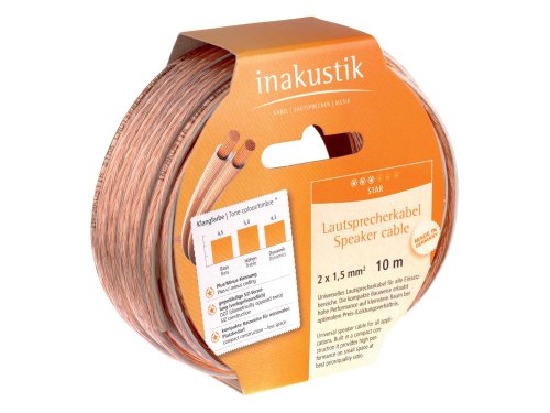 In-akustik Star Lautsprecherkabel 2x 1,5 mm² Ring 20 m (20 Stück/Karton) von Inakustik