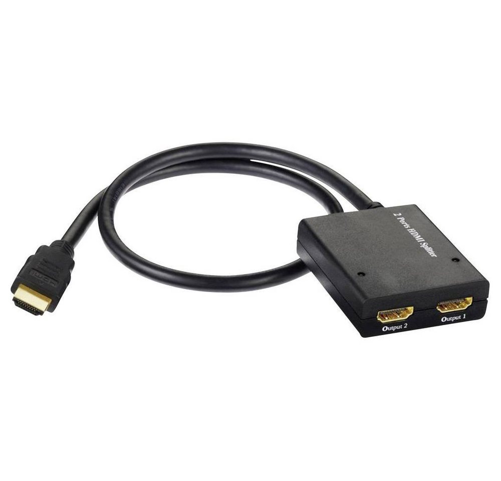 Inakustik Star HDMI Splitter 1x2 HDMI-Adapter, mit eingebautem Repeater von Inakustik