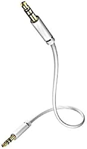 inakustik – 00310503 – Star 3,5mm Klinken-Verlängerungskabel | Für die Verlängerung von Kopfhörerkabeln mit 3,5mm Klinkenanschluss | 3,0m in Weiß | Separater Folienschirm gegen äußere Störeinflüsse von Inakustik