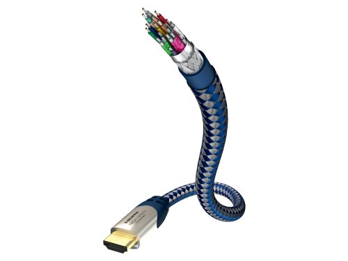 inakustik – 0042302 – Premium High Speed HDMI 2.0b Kabel mit Ethernet | Für die Übertragung von Ultra HD Signalen | 2m in Blau | 2160p - 4K@50/60Hz - Audio Return Channel - HDR-Support - HD Audio von Inakustik