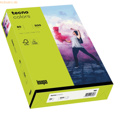 Inapa Multifunktionspapier tecno colors A3 80 g/qm VE=500 Blatt leucht von Inapa