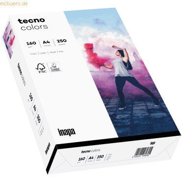 5 x Inapa Multifunktionspapier tecno colors A4 160 g/qm weiß VE=250 Bl 5 x Inapa Multifunktionspapier tecno colors A4 160 g/qm weiß VE=250 Bl von Inapa