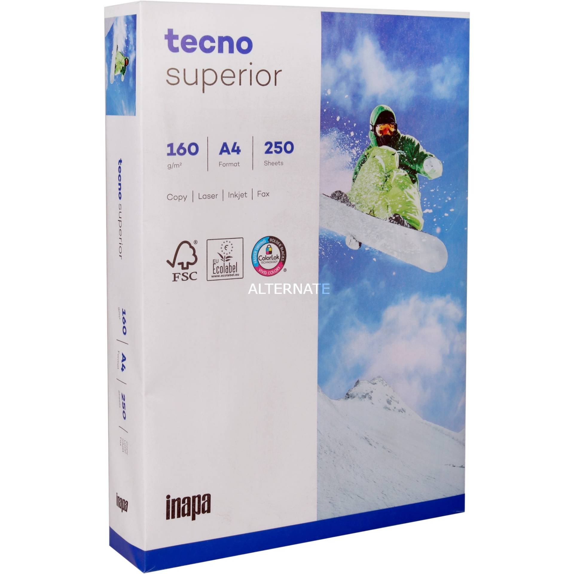 Tecno Superior 160g 210x297 R, Papier von Inapa