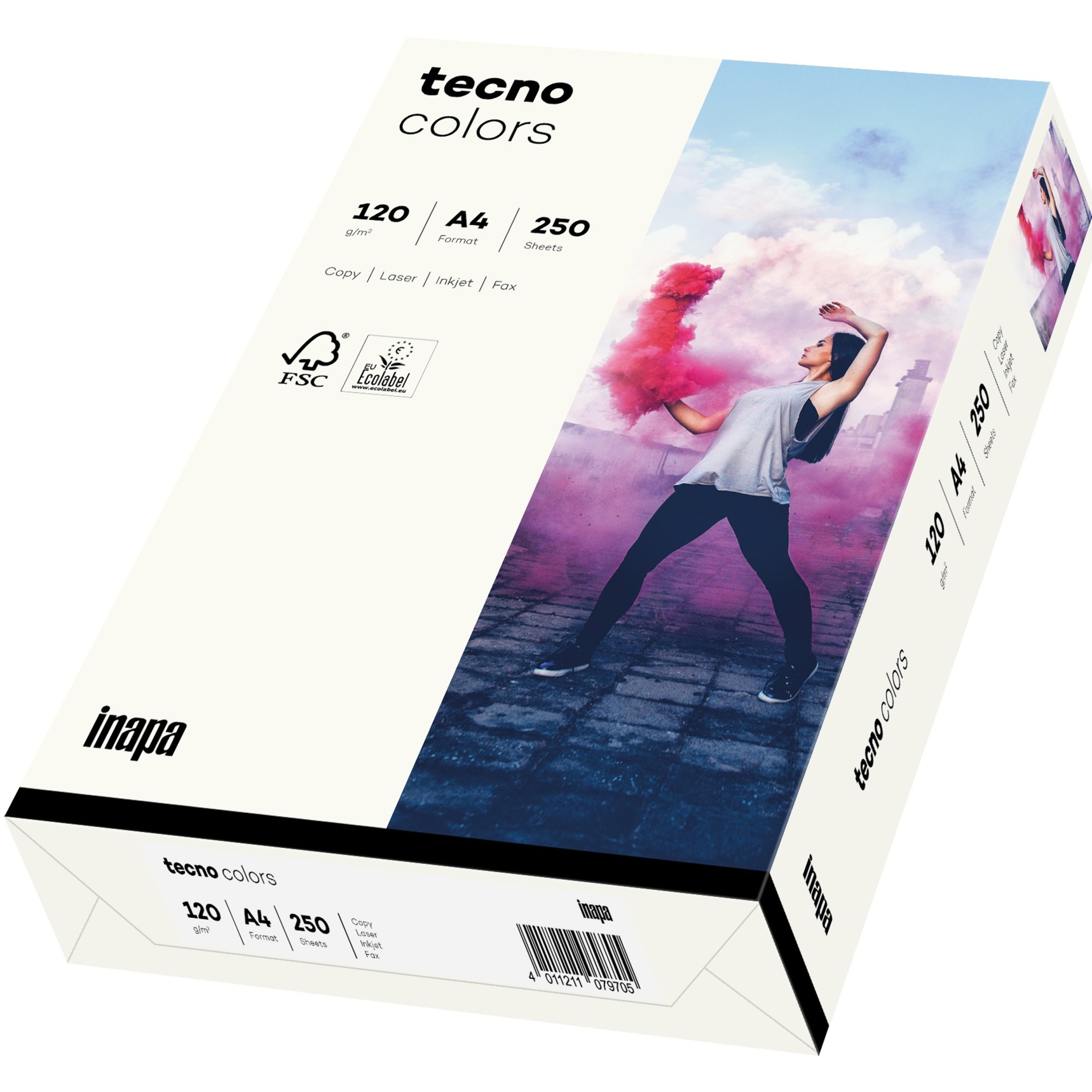 Tecno colors weiß A4, Papier von Inapa