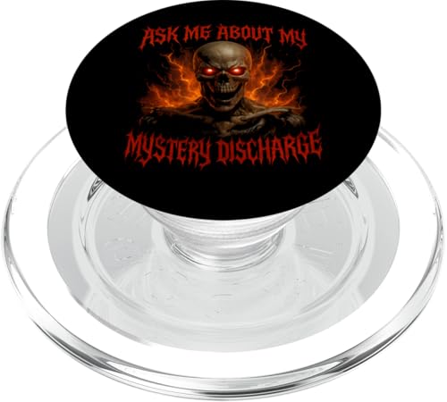 Ask Me About My Mystery Discharge Women's Peinlich PopSockets PopGrip für MagSafe Ask Me About My Mystery Discharge Women's Peinlich PopSockets PopGrip für MagSafe von Inappropriate Humor Co.