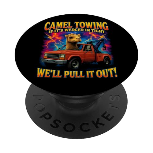 Camel Towing Vulgar Raunchy Lustiges Kamelschleppen für Herren PopSockets Klebender PopGrip von Inappropriate Humor Co.