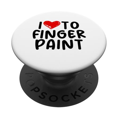 Lustige Herren-Fingermalerei mit Aufschrift "I Love To Finger" PopSockets Klebender PopGrip von Inappropriate Humor Co.