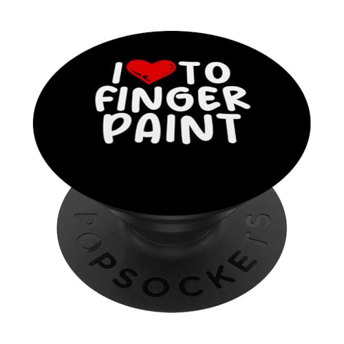 Lustige Herren-Fingermalerei mit Aufschrift "I Love To Finger" PopSockets Klebender PopGrip von Inappropriate Humor Co.