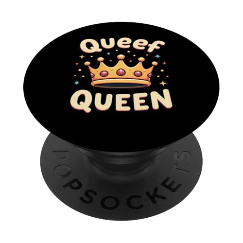 Queef Queen Damen Vulgar Crazy Peinlich Raunchy PopSockets Klebender PopGrip von Inappropriate Humor Co.