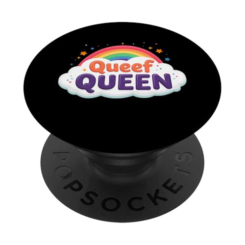 Queef Queen Damen Vulgar Crazy Peinlich Raunchy PopSockets Klebender PopGrip von Inappropriate Humor Co.