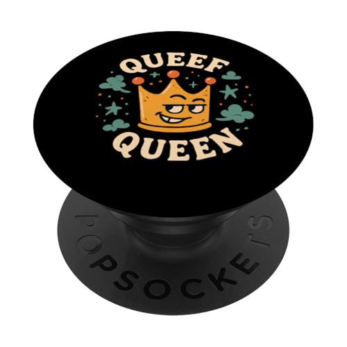 Queef Queen Damen Vulgar Crazy Peinlich Raunchy PopSockets Klebender PopGrip Queef Queen Damen Vulgar Crazy Peinlich Raunchy PopSockets Klebender PopGrip von Inappropriate Humor Co.