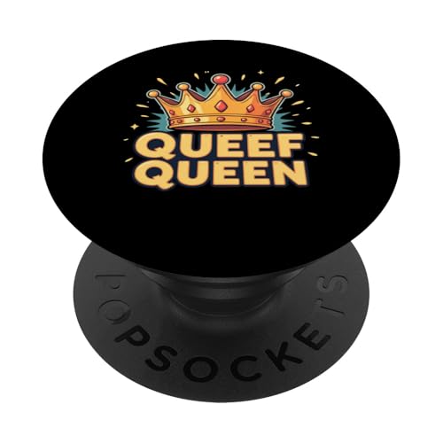 Queef Queen Damen Vulgar Crazy Peinlich Raunchy PopSockets Klebender PopGrip Queef Queen Damen Vulgar Crazy Peinlich Raunchy PopSockets Klebender PopGrip von Inappropriate Humor Co.