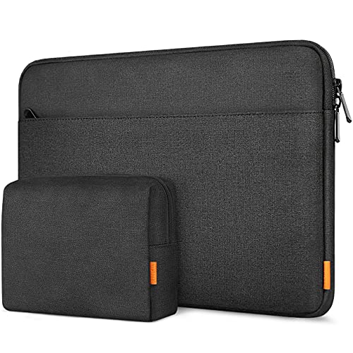 Inateck 15.6 Zoll Laptoptasche 15 Zoll Hülle Tasche Notebook Sleeve Schutzhülle Case, spritzwassergeschützt, mit Zubehörtasche, Schwarz von Inateck