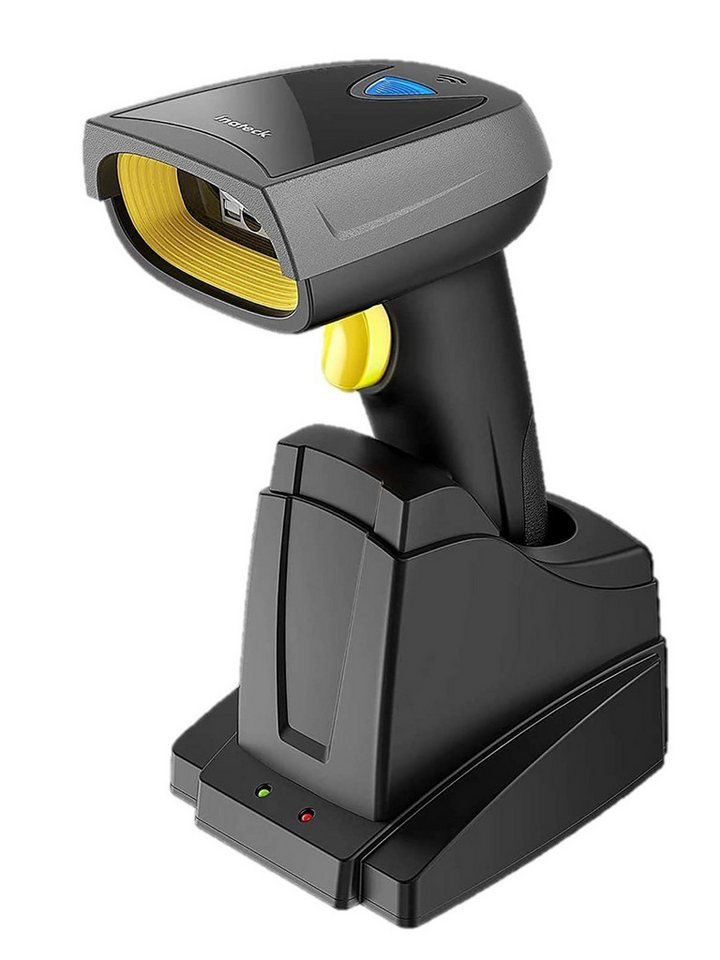 Inateck 1D/2D QR Barcode Scanner Bluetooth mit Ladestation Handscanner von Inateck