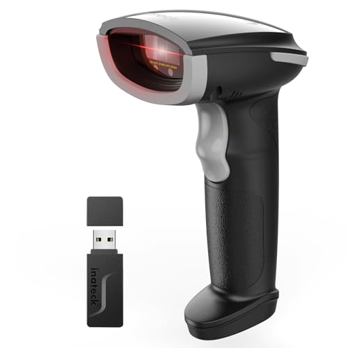 Inateck AI Barcode Scanner Bluetooth, 1D Handscanner Kabellos, Handheld Barcode Scanner, 1 Ladung in 3 Monaten, Unterstützen Selbst Entwickelte App und SDK mit 2000mAh Akku, BCST-21 AI Grau Inateck AI Barcode Scanner Bluetooth, 1D Handscanner Kabellos, Handheld Barcode Scanner, 1 Ladung in 3 Monaten, Unterstützen Selbst Entwickelte App und SDK mit 2000mAh Akku, BCST-21 AI Grau von Inateck