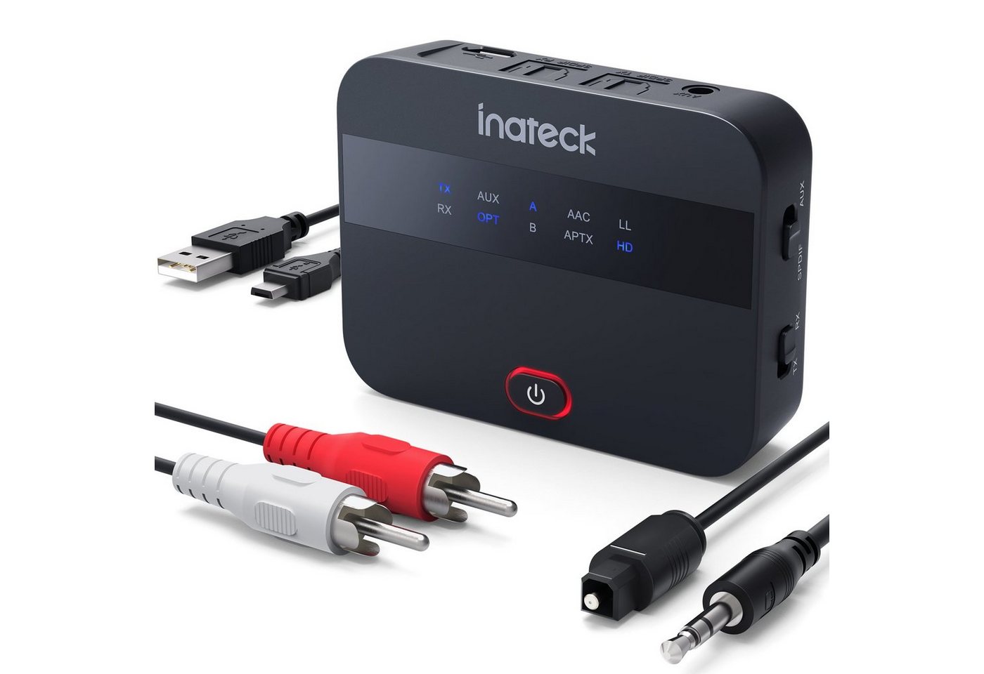 Inateck Audio Adapter, aptX HD/LL Transmitter Empfänger Bluetooth-Adapter von Inateck