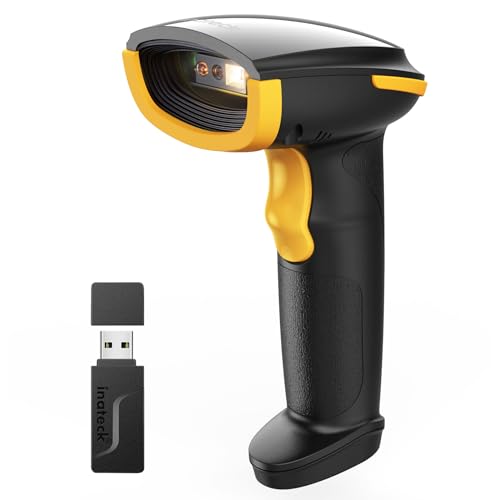 Inateck Barcode Scanner Bluetooth, 1D 2D QR Code Scanner Wireless, 1 Aufladung 3 Monate, Handscanner Kabellos mit APP und SDK, BCST-23 Inateck Barcode Scanner Bluetooth, 1D 2D QR Code Scanner Wireless, 1 Aufladung 3 Monate, Handscanner Kabellos mit APP und SDK, BCST-23 von Inateck
