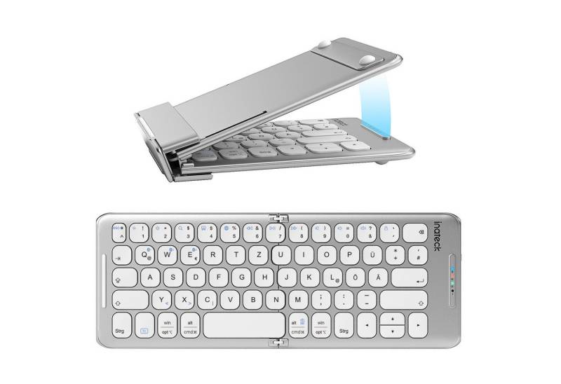 Inateck Faltbare Tastatur Mini Tragbare mit 3 Bluetooth drahtlose Reise Tablet-Tastatur (für iPad Pro Air/iOS/Samsung/Android/Windows) von Inateck