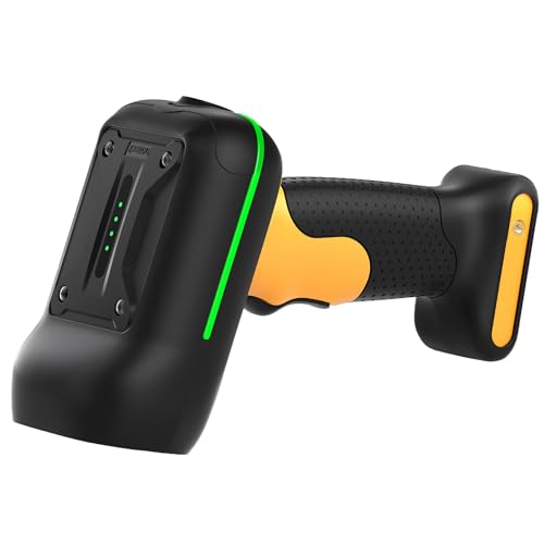 Inateck Industrieller Barcode Scanner Bluetooth, 1D Scanner Kabellos mit IP67 Wasser- und Staubdicht, Handscanner Wireless mit App & SDK, BCST-61 von Inateck
