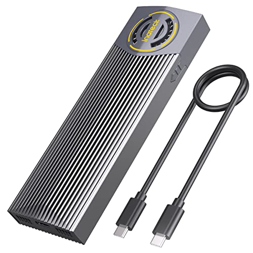 Inateck NVMe Gehäuse mit Lüfter Wärmeableitung, USB 3.2 Gen 2 M.2 SSD Adapter, werkzeuglos, FE2023 von Inateck