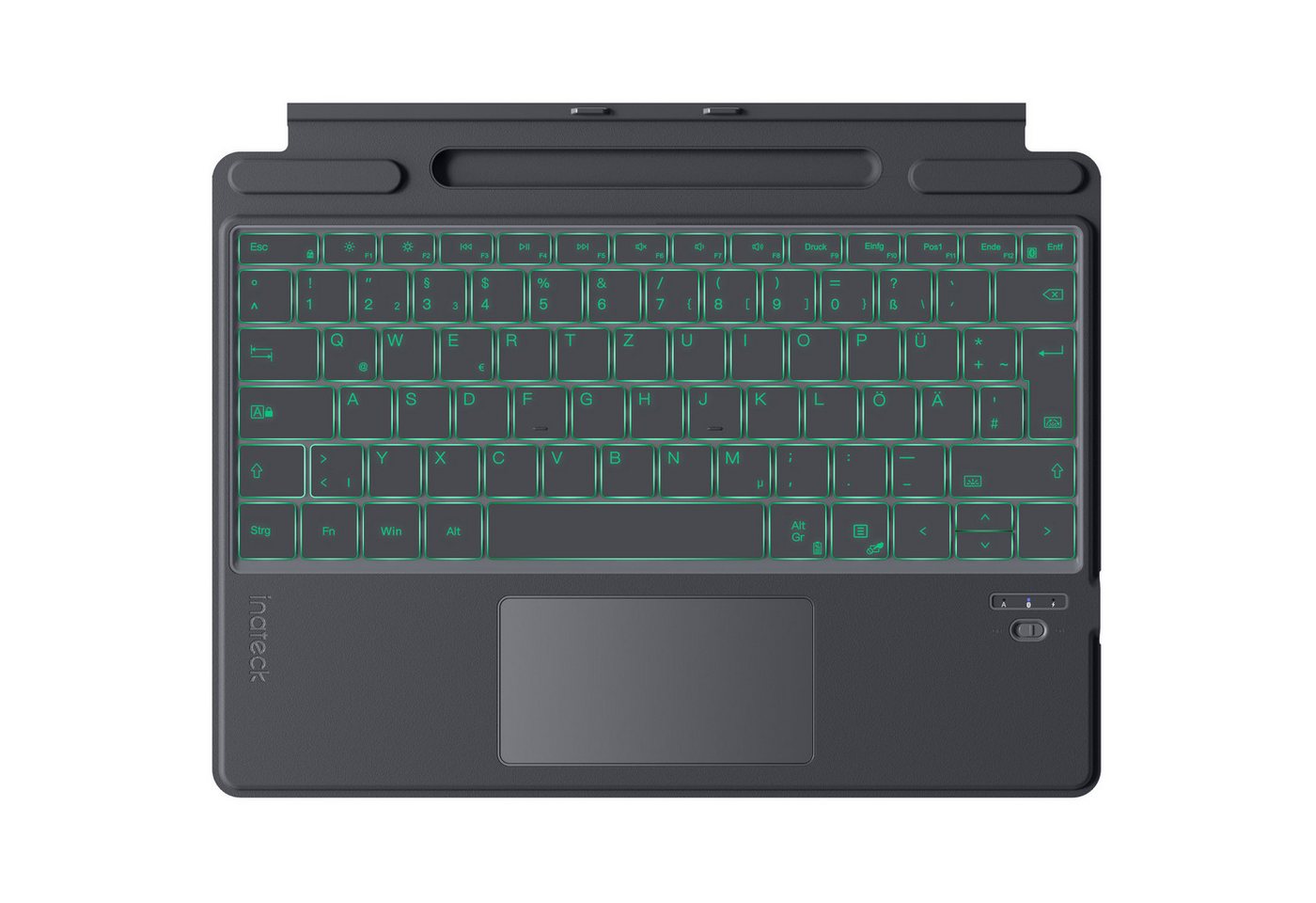 Inateck Surface Pro 9 Tastatur Kompatibel mit Surface Pro 9/8/X Tablet-Tastatur (mit 7-Farbiger Hintergrundbeleuchtung) von Inateck