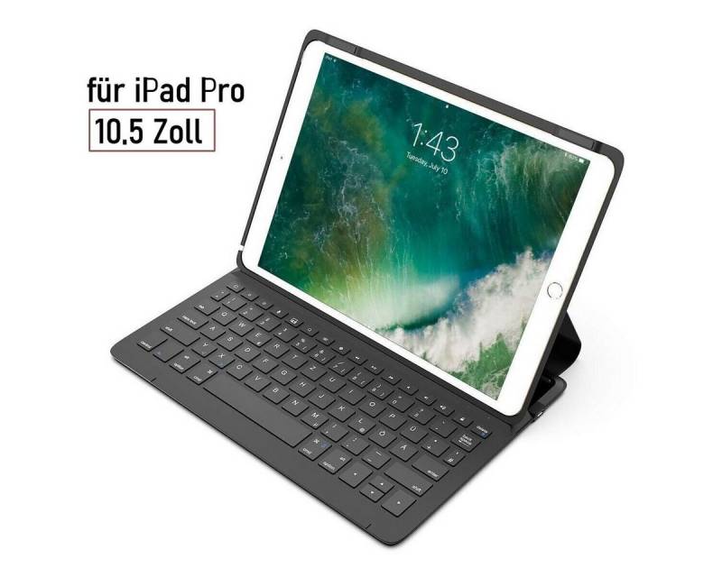 Inateck Tablet-Hülle Tastatur Hülle Apple iPad Pro 10 2017 Ständerfunktion10,5 Zoll Schwarz von Inateck