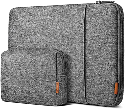 Inateck Tasche Hülle Kompatibel mit 14 Zoll MacBookPro M3/M2/M1 Pro/Max 2023-2021, 13 MacBook Air 2012-2017, 13 MacBook Pro 2012-2015, 14,4-13,5 Zoll Surface Laptop4/3/ Studio Schutzhülle Case, Grau von Inateck